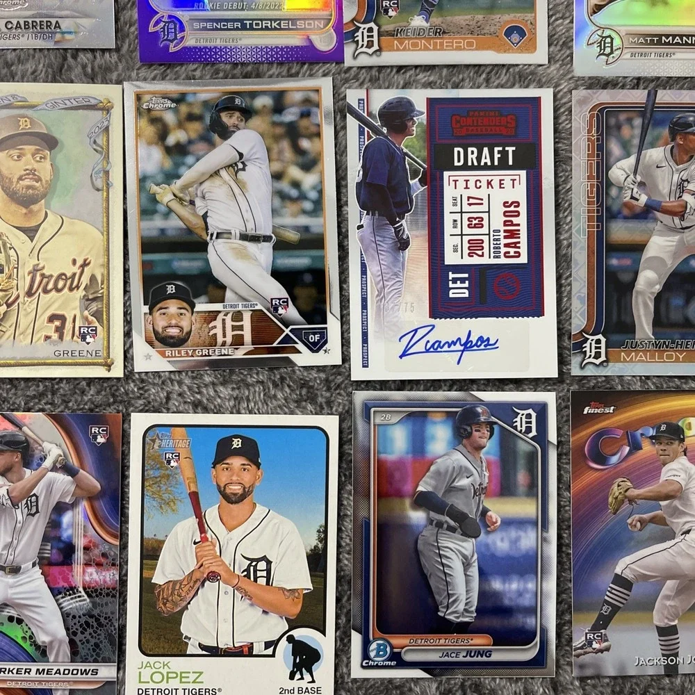 Detroit Tigers Baseball 37 Card Lot -‎ Stars, Rookies, Inserts, Parallels